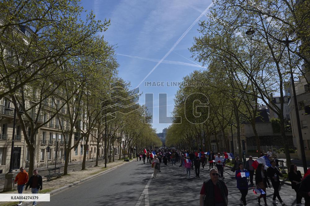 Rally In Support Of Marine Le Pen - Paris