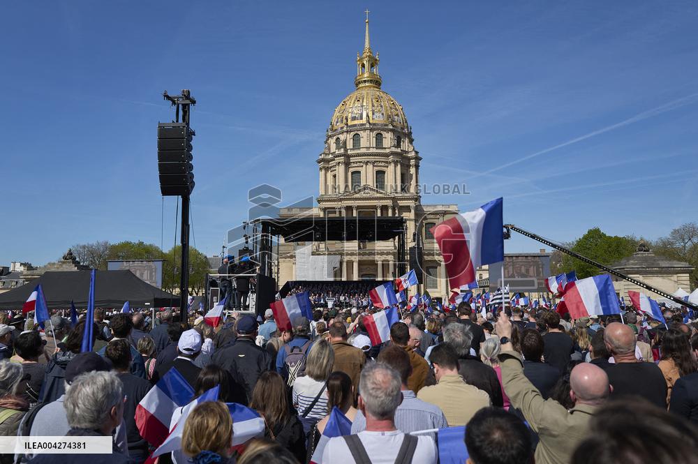 Rally In Support Of Marine Le Pen - Paris