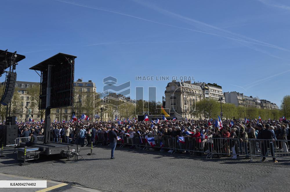 Rally In Support Of Marine Le Pen - Paris