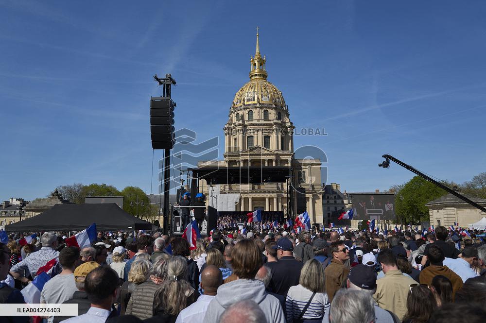 Rally In Support Of Marine Le Pen - Paris