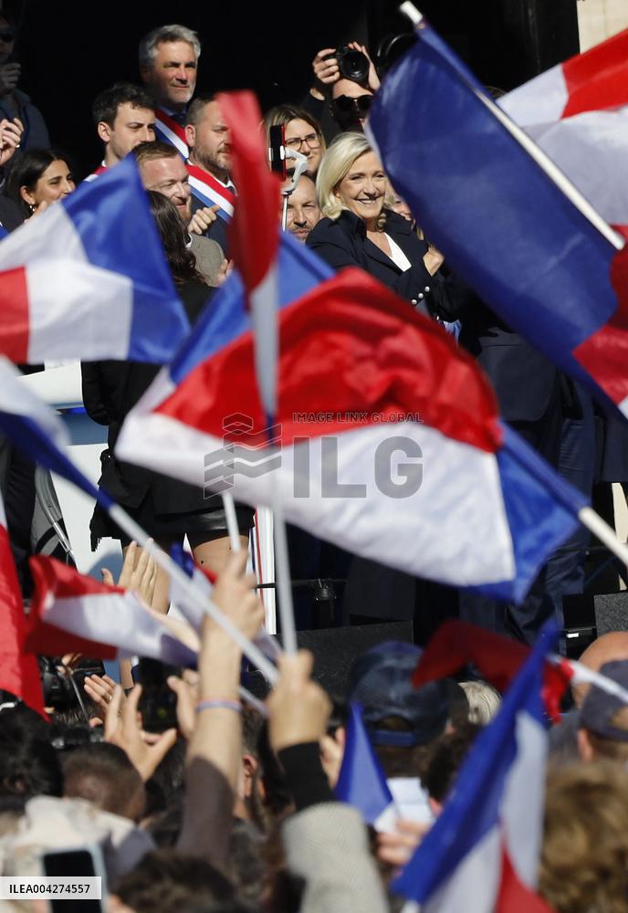 Rally In Support Of Marine Le Pen - Paris