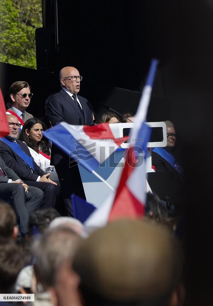 Rally In Support Of Marine Le Pen - Paris