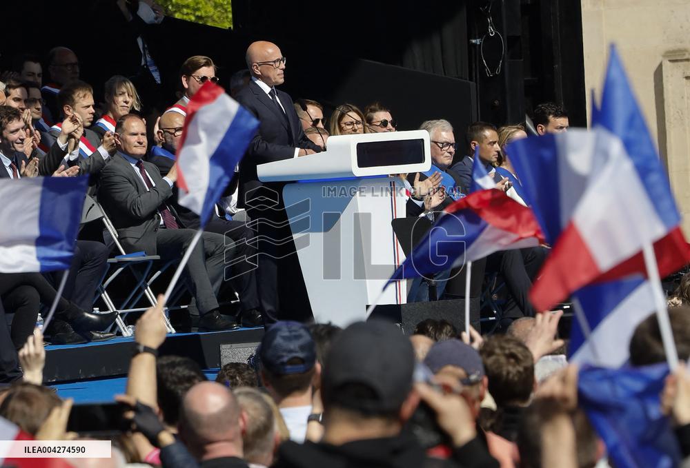 Rally In Support Of Marine Le Pen - Paris