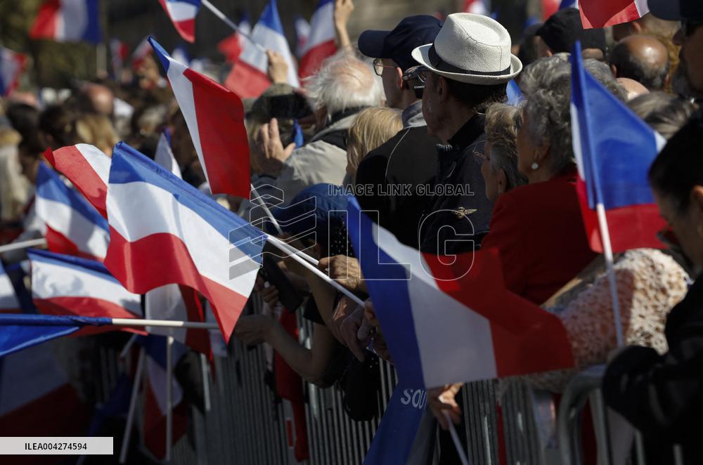 Rally In Support Of Marine Le Pen - Paris