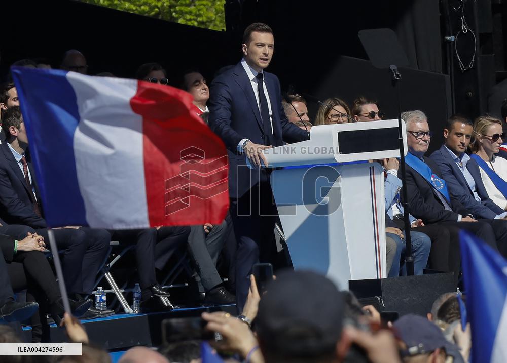 Rally In Support Of Marine Le Pen - Paris