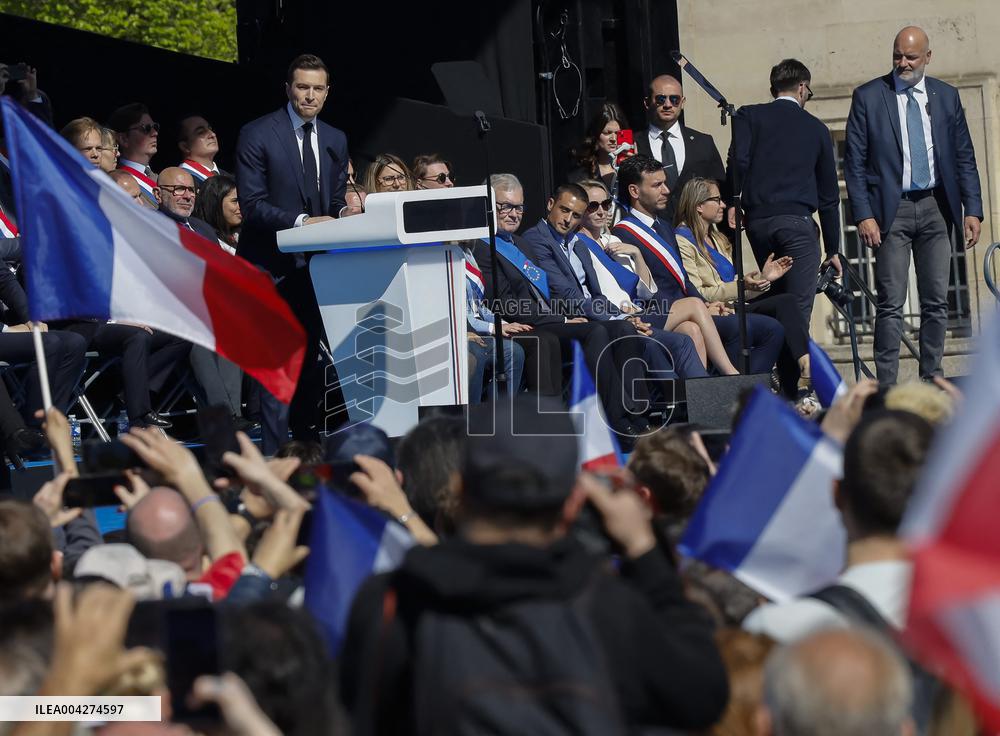 Rally In Support Of Marine Le Pen - Paris