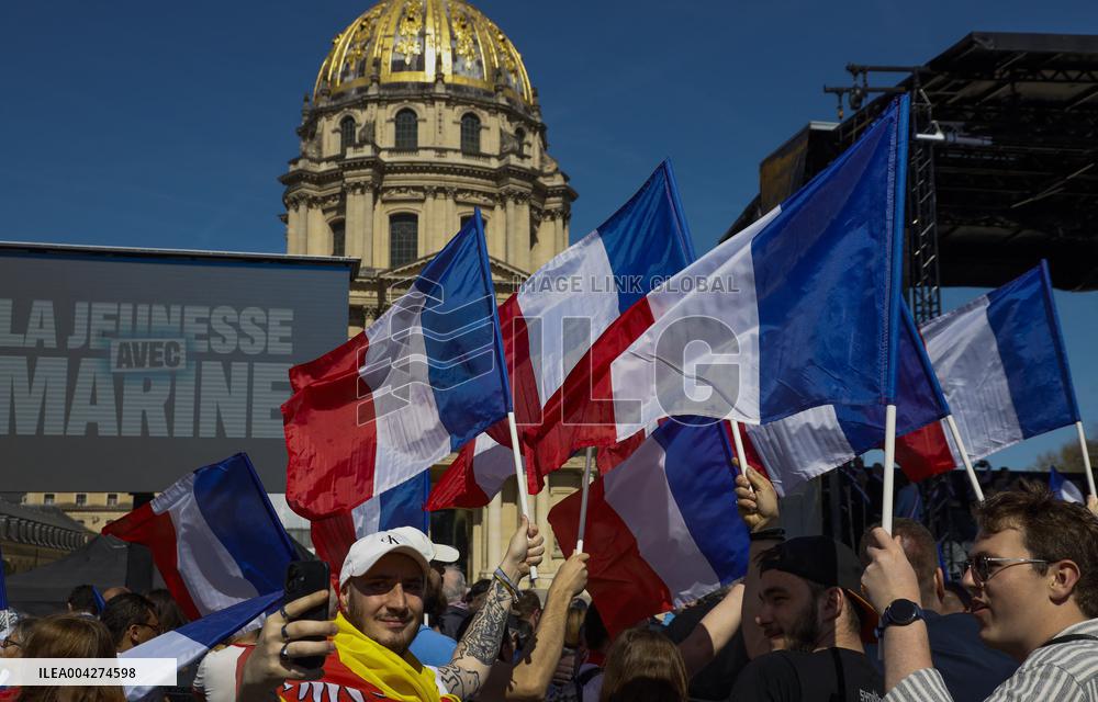 Rally In Support Of Marine Le Pen - Paris