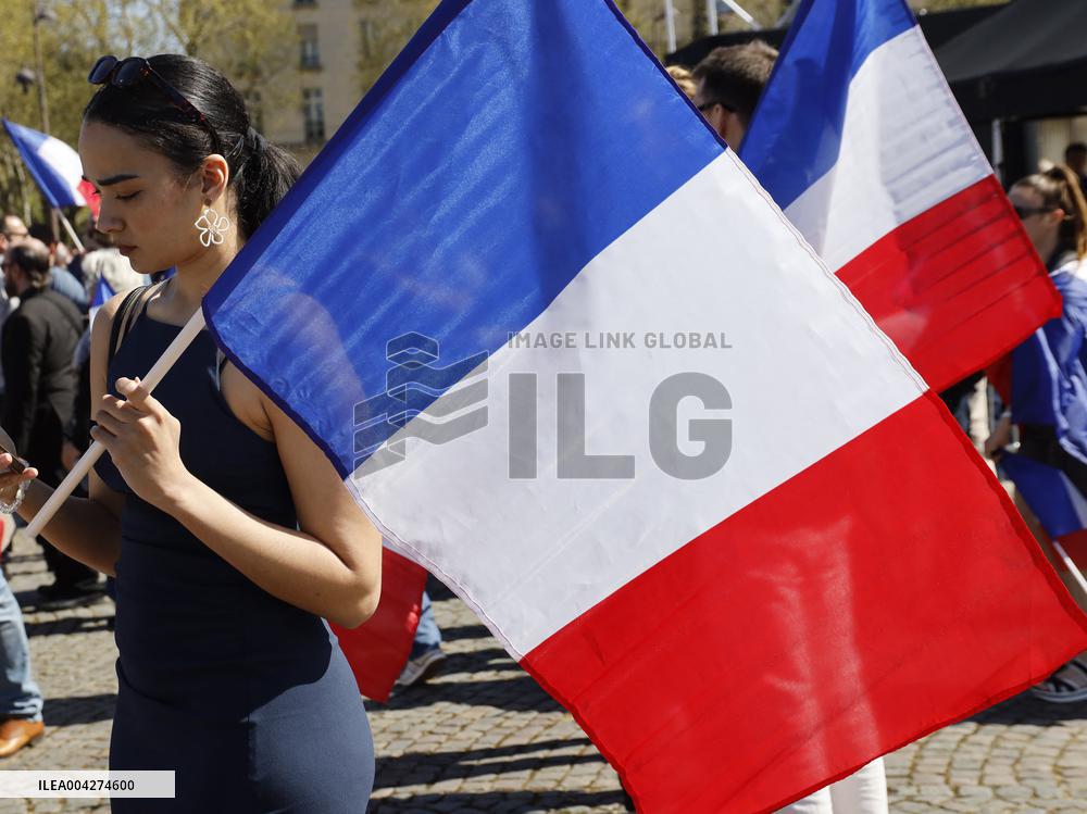 Rally In Support Of Marine Le Pen - Paris