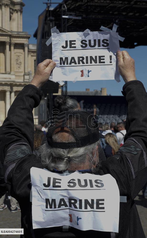 Rally In Support Of Marine Le Pen - Paris