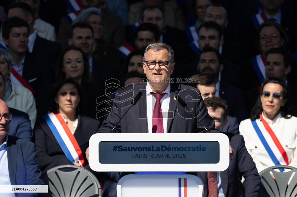 Rally in support of Marine Le Pen - Paris