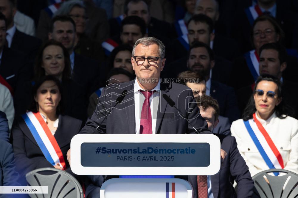 Rally in support of Marine Le Pen - Paris