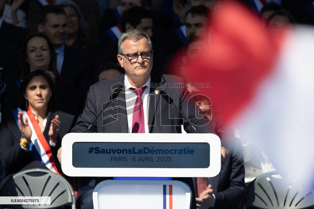 Rally in support of Marine Le Pen - Paris