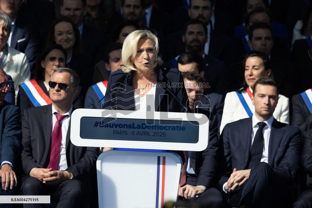Rally in support of Marine Le Pen - Paris