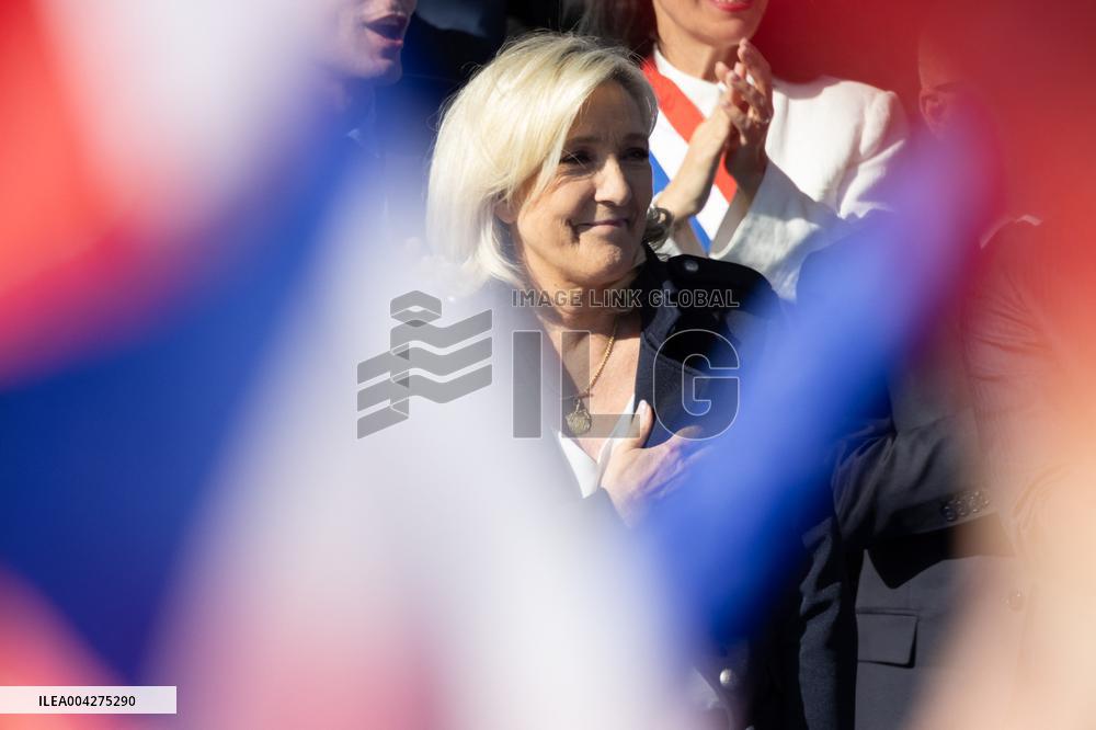 Rally in support of Marine Le Pen - Paris