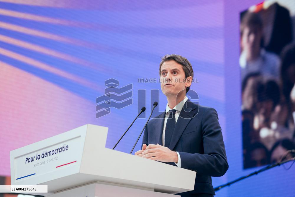 Speech by Gabriel Attal at the Renaissance meeting - Saint-Denis AJ