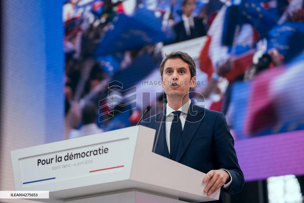 Speech by Gabriel Attal at the Renaissance meeting - Saint-Denis AJ