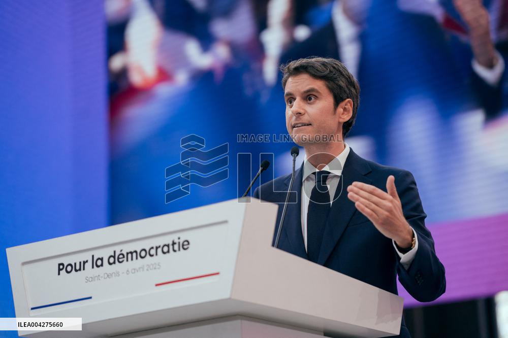 Speech by Gabriel Attal at the Renaissance meeting - Saint-Denis AJ
