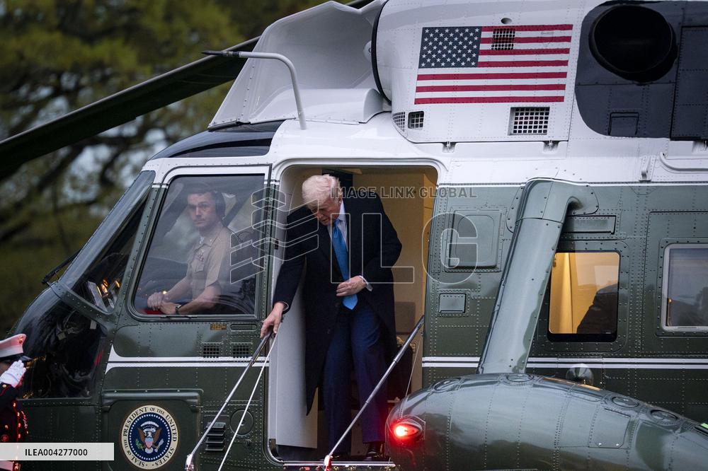 President Trump Returns to White House from Palm Beach