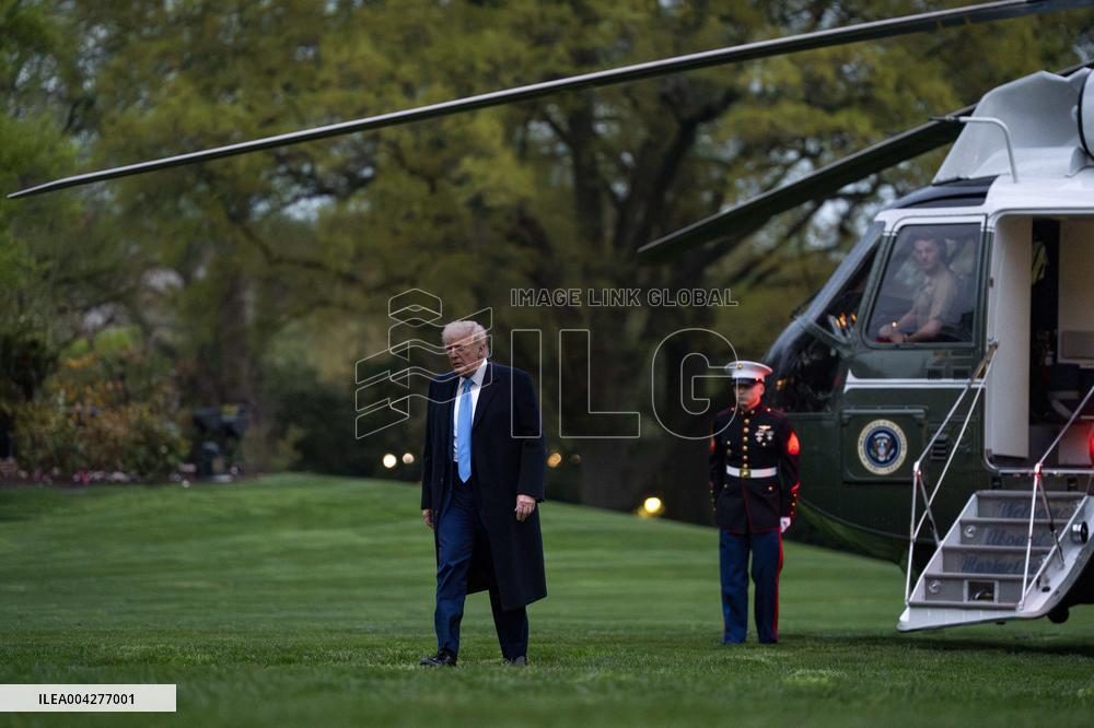President Trump Returns to White House from Palm Beach