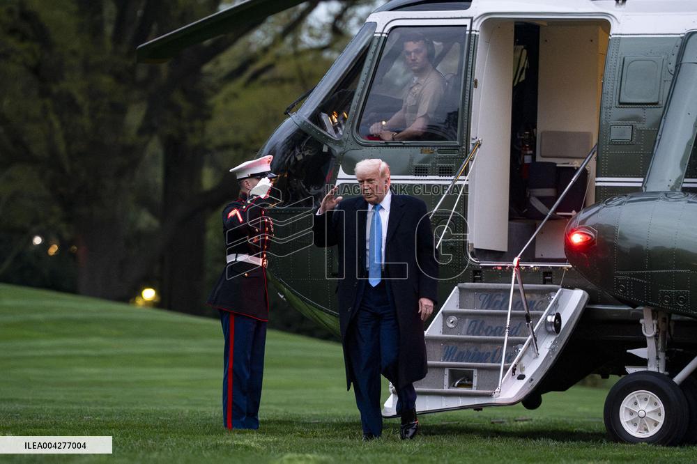 President Trump Returns to White House from Palm Beach
