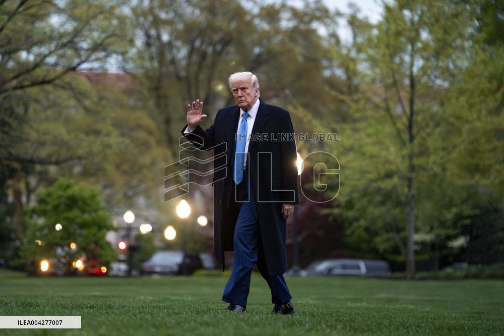 President Trump Returns to White House from Palm Beach