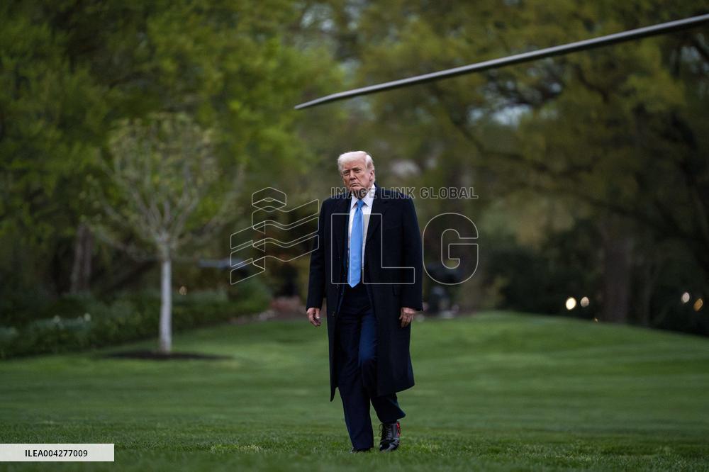 President Trump Returns to White House from Palm Beach