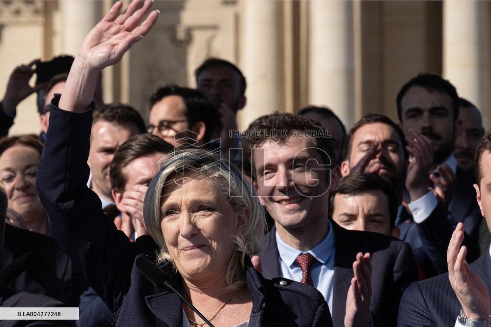 Rally In Support Of Marine Le Pen - Paris