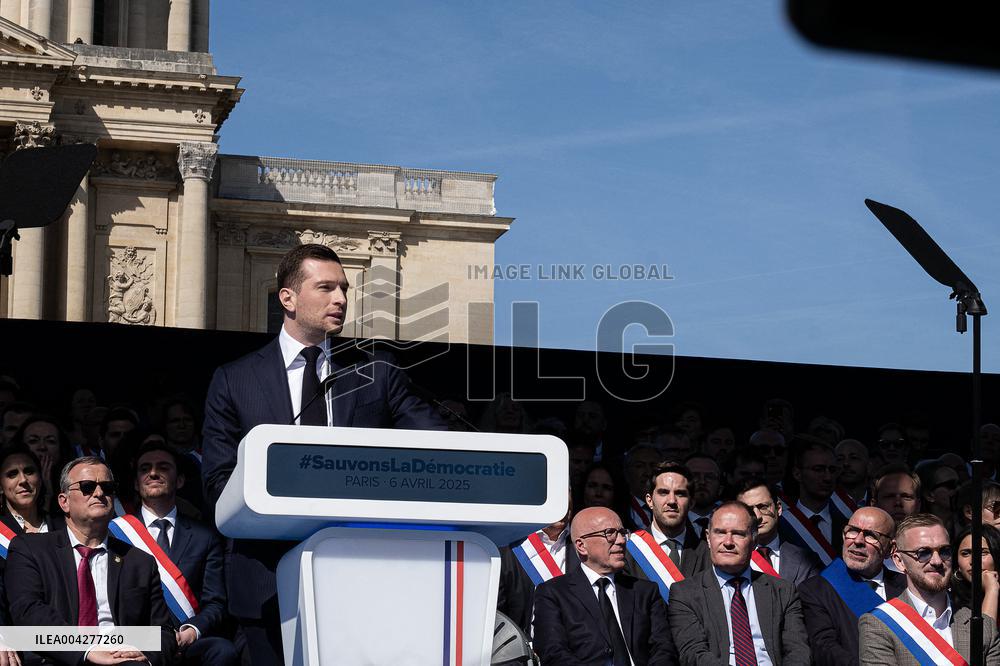 Rally In Support Of Marine Le Pen - Paris