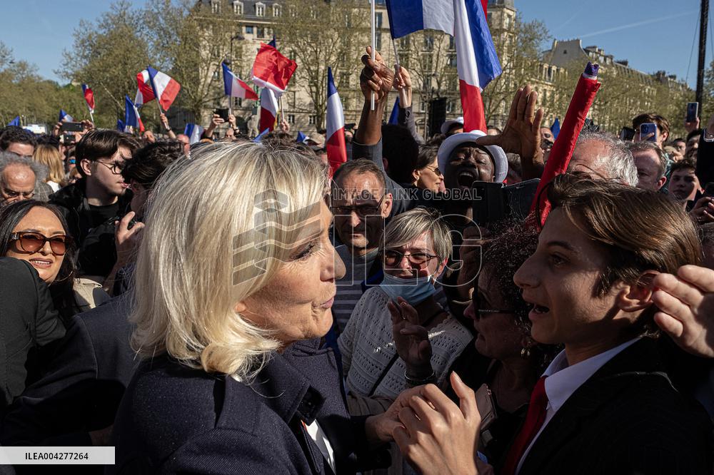 Rally In Support Of Marine Le Pen - Paris