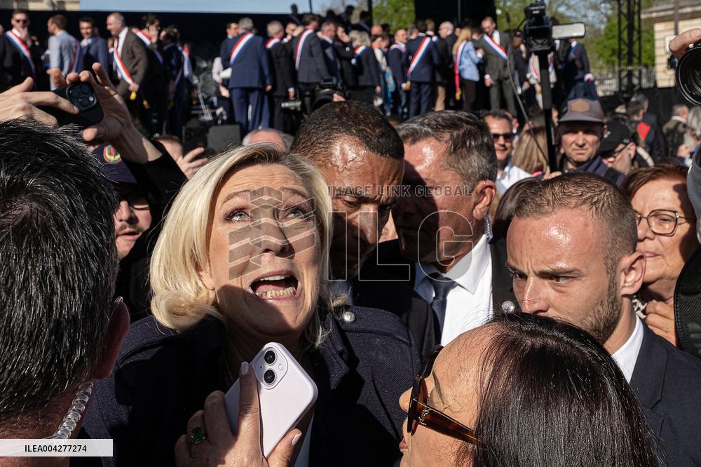 Rally In Support Of Marine Le Pen - Paris