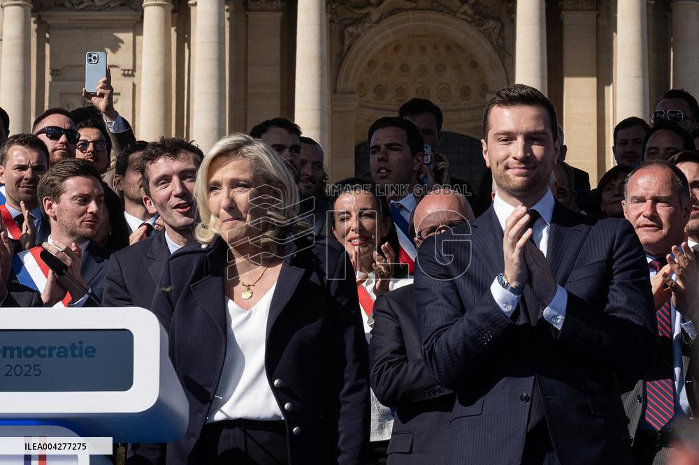 Rally In Support Of Marine Le Pen - Paris