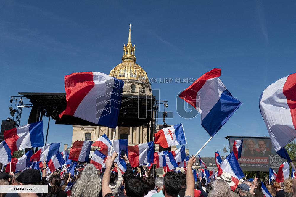 Rally In Support Of Marine Le Pen - Paris