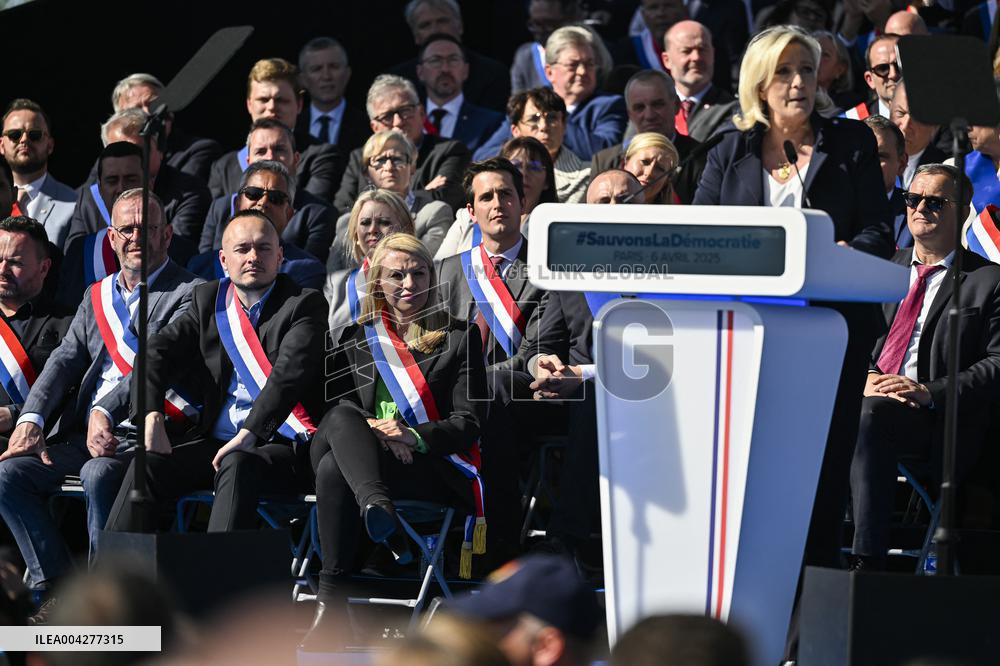 Rally In Support Of Marine Le Pen - Paris