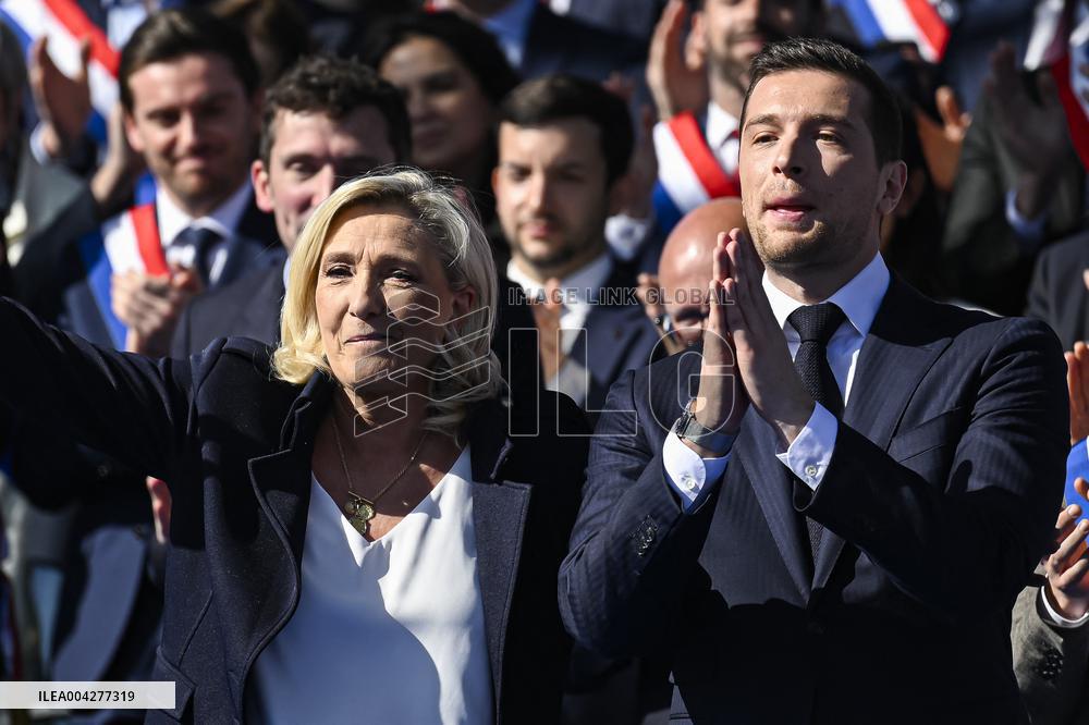 Rally In Support Of Marine Le Pen - Paris