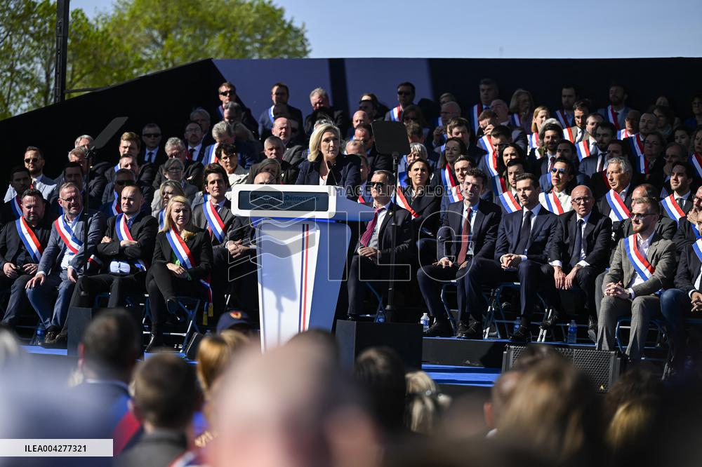 Rally In Support Of Marine Le Pen - Paris