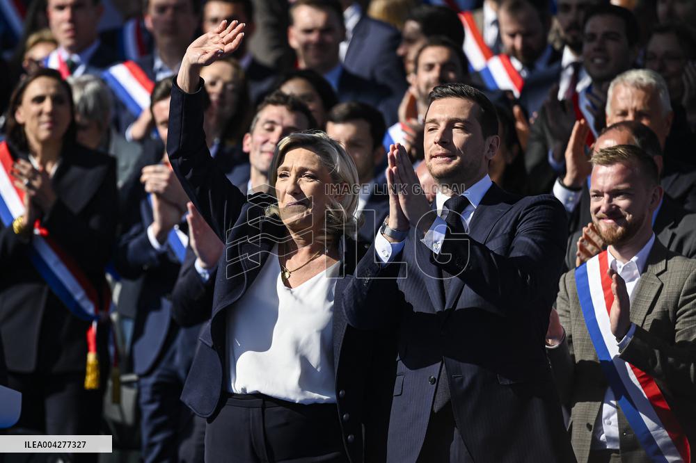 Rally In Support Of Marine Le Pen - Paris
