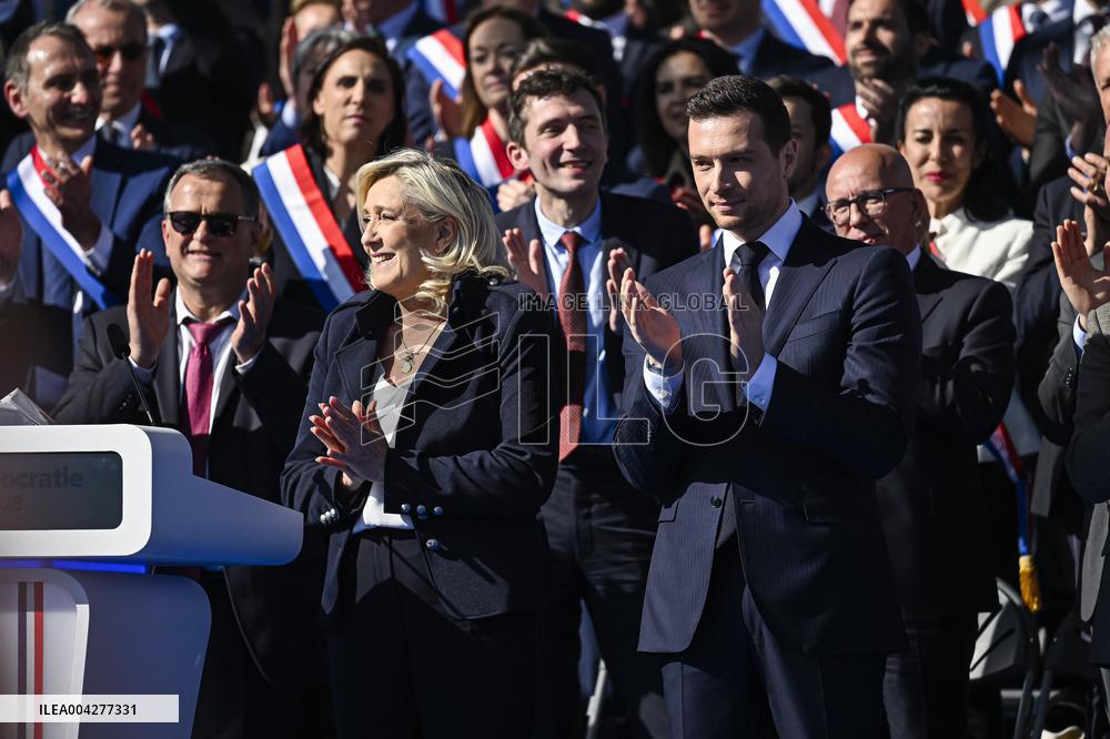 Rally In Support Of Marine Le Pen - Paris