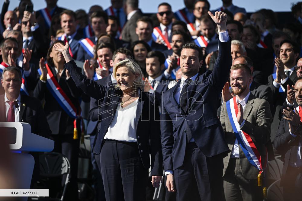 Rally In Support Of Marine Le Pen - Paris