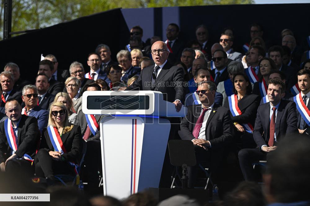 Rally In Support Of Marine Le Pen - Paris