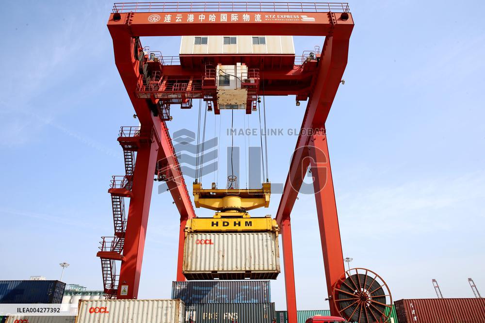 China Europe Freight Train Sends Goods Growth