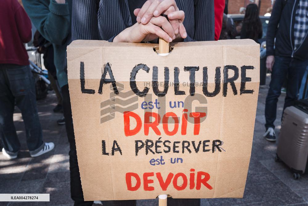 Demonstration Artists Against Precarity in Toulouse