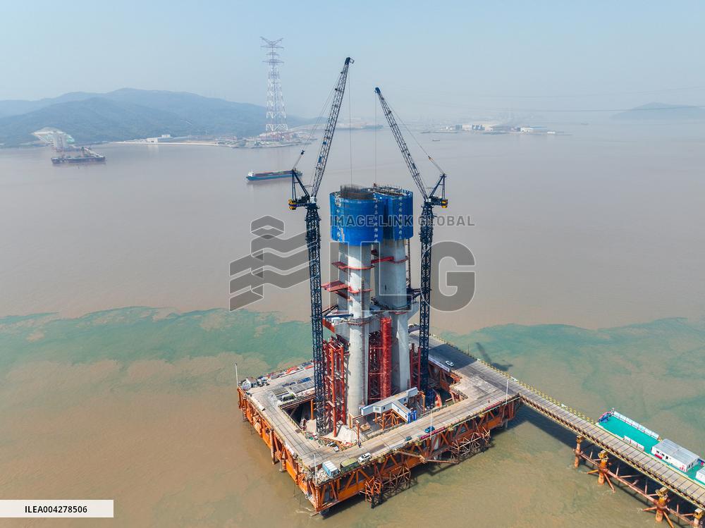 Railway Bridge Construction in Zhoushan