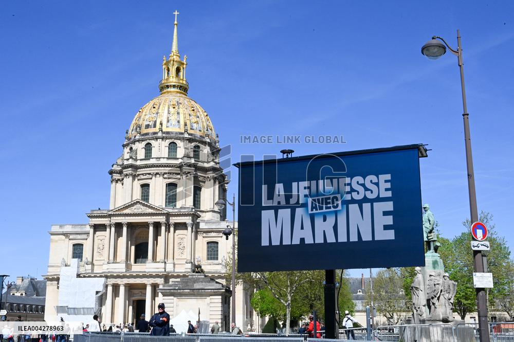 Rally in Support of Marine Le Pen - Paris