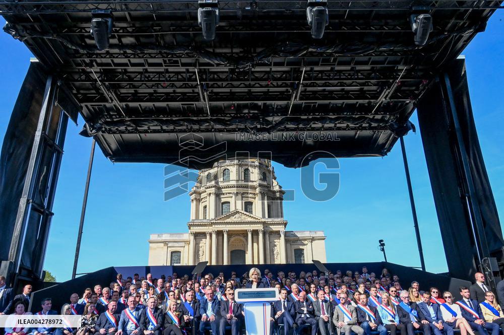 Rally in Support of Marine Le Pen - Paris