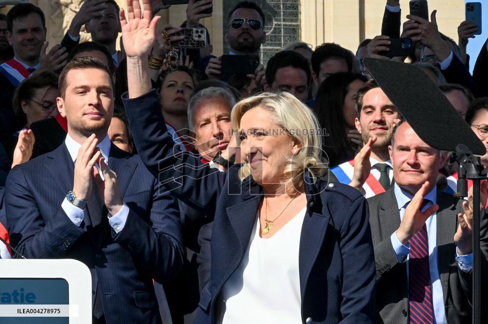Rally in Support of Marine Le Pen - Paris