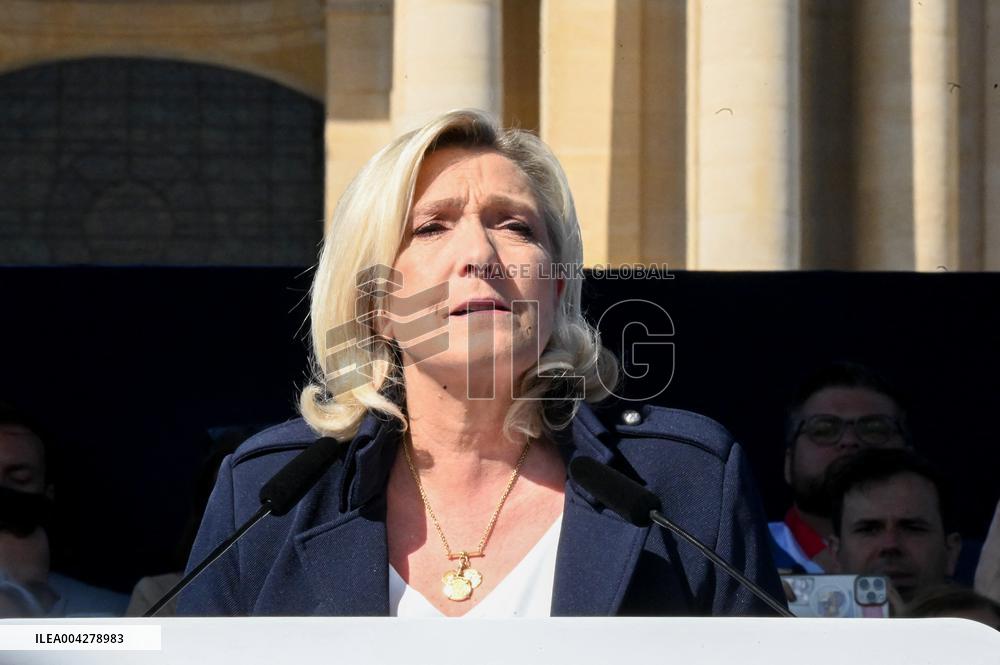Rally in Support of Marine Le Pen - Paris
