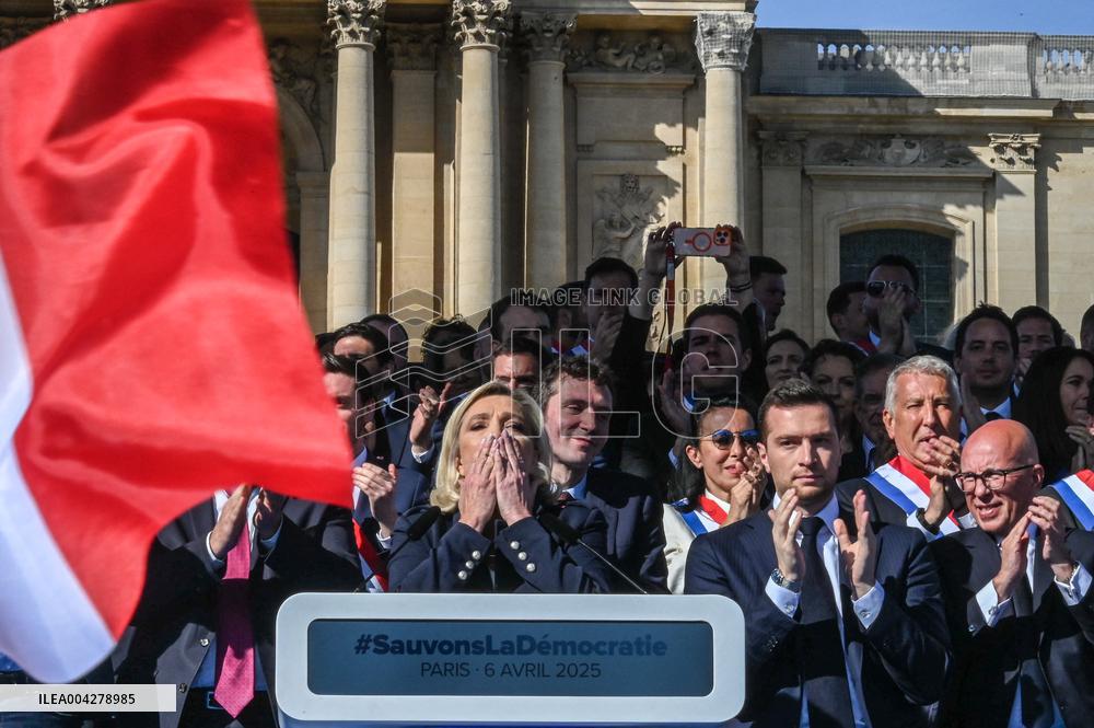 Rally in Support of Marine Le Pen - Paris
