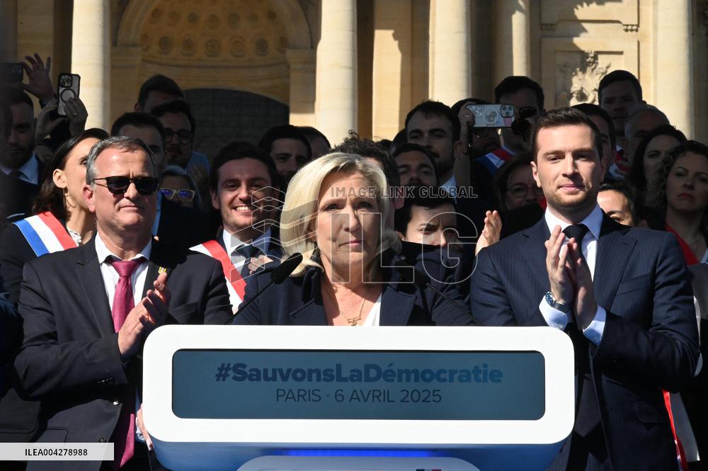 Rally in Support of Marine Le Pen - Paris