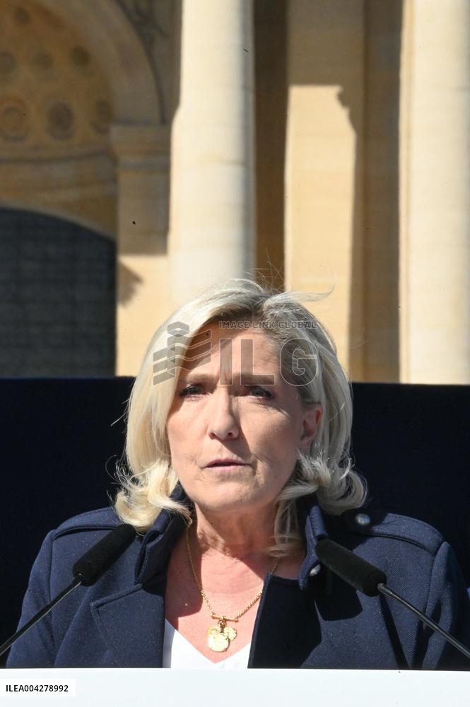 Rally in Support of Marine Le Pen - Paris