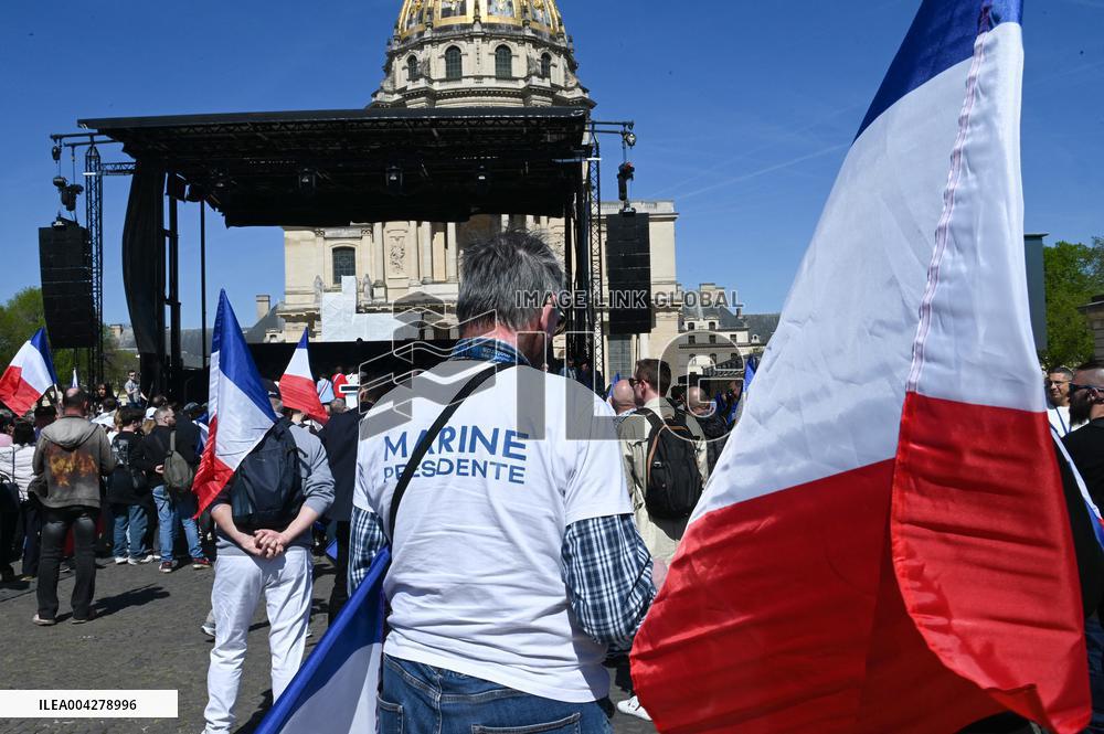 Rally in Support of Marine Le Pen - Paris